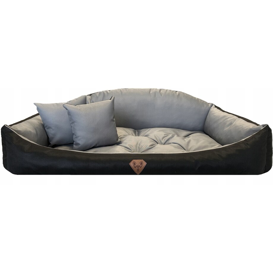 Legowisko Dla Psa Kanapa Posłanie Muszla 115X95 Cm Wodoodporne Poduszki Pikowane Szare