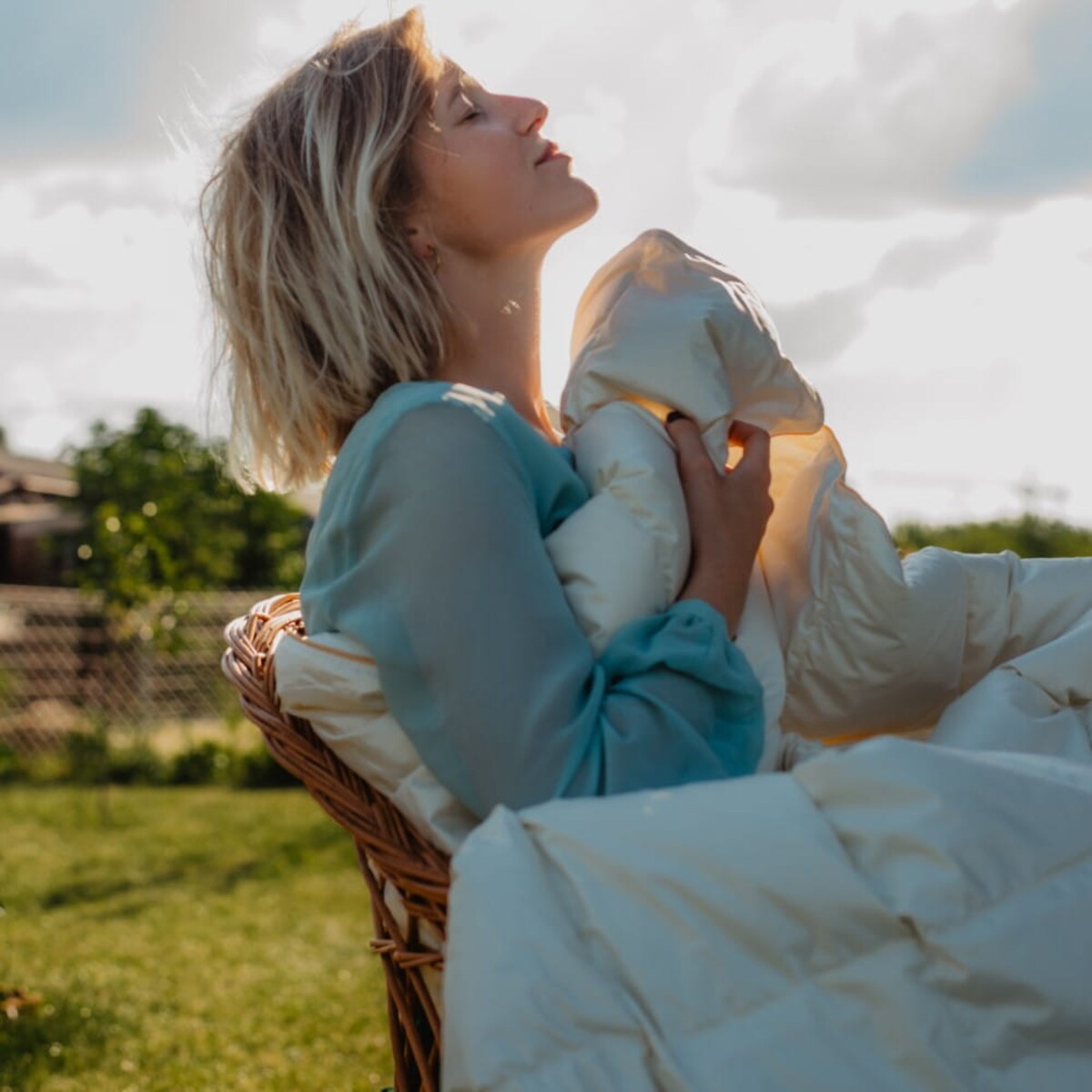 Poduszka Dream Trzykomorowa Kremowy, 70 x 80 cm, AMZ