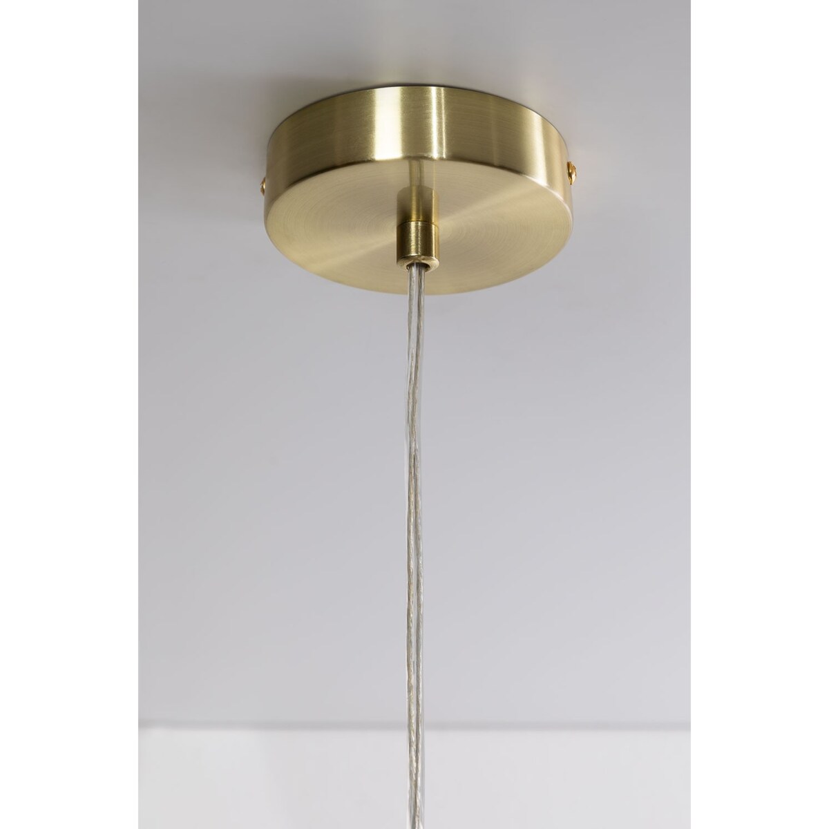 Lampa wisząca złota ze szklanym kloszem Yulen