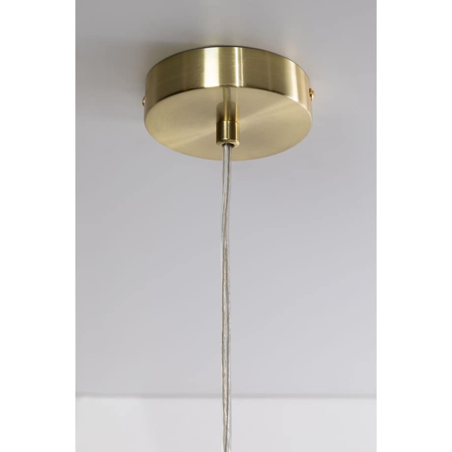 Lampa wisząca złota ze szklanym kloszem Yulen