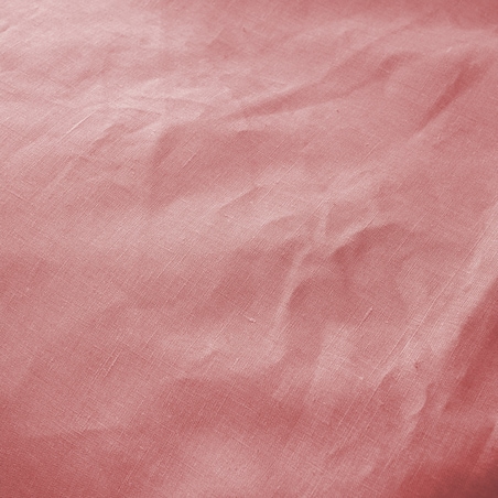 Komplet pościeli lnianej Linen 150x200cm pink, 150 x 200 cm/ 1 poszewka 60 x 50 cm