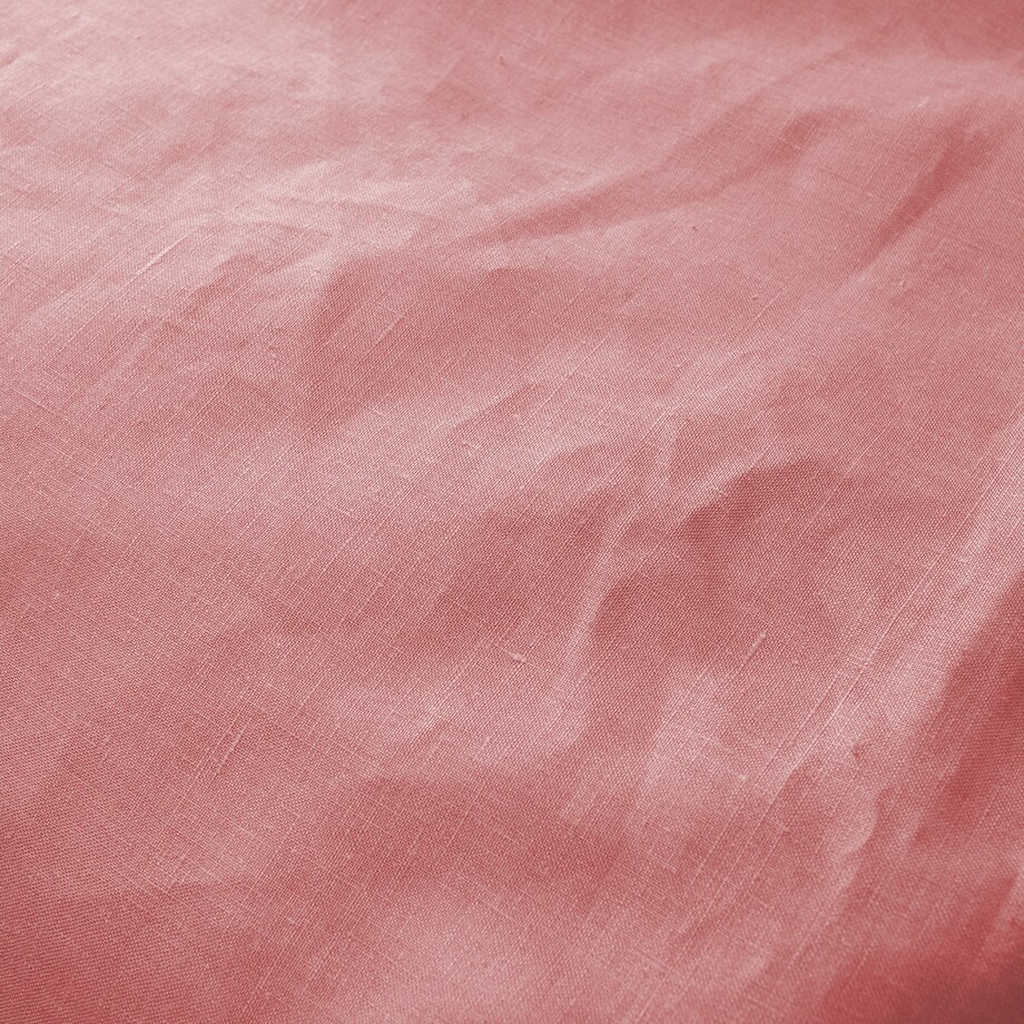 Komplet pościeli lnianej Linen 150x200cm pink, 150 x 200 cm/ 1 poszewka 60 x 50 cm
