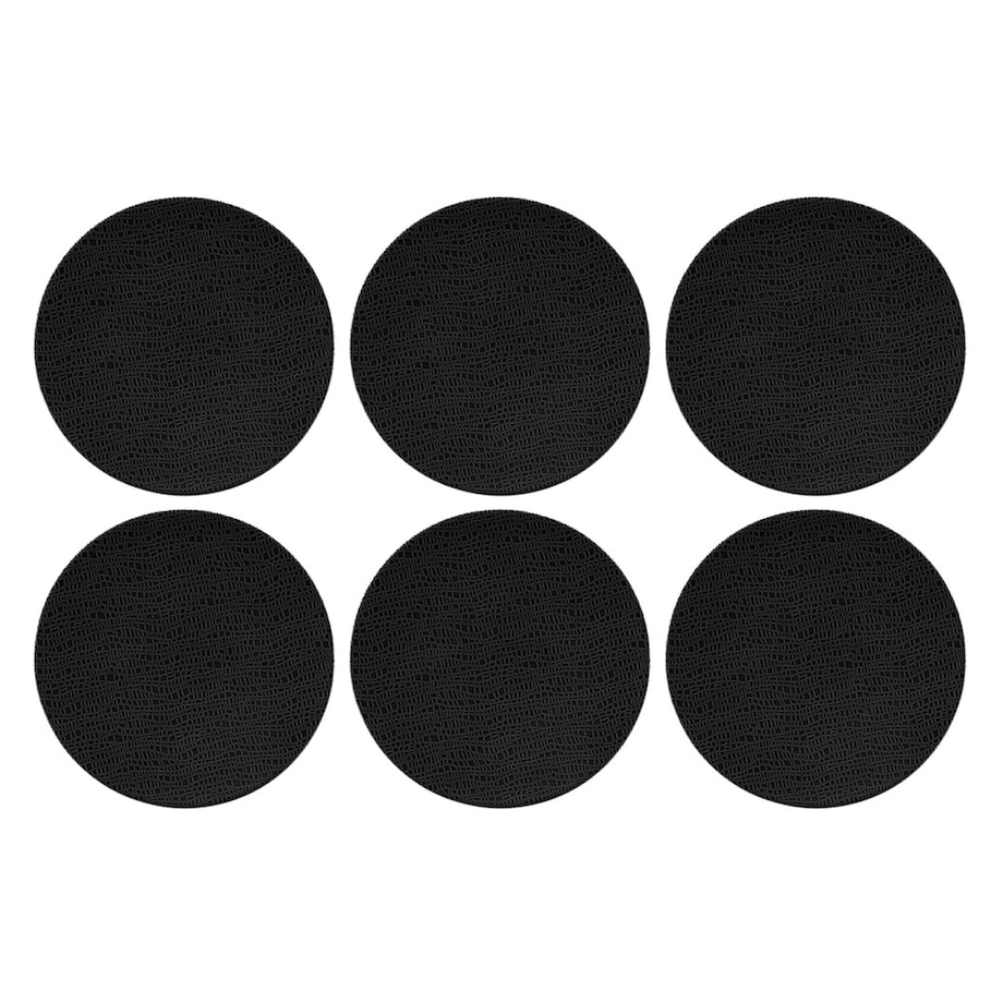 SELTMANN LIFE FASHION GLAMOROUS BLACK Zestaw 6 talerzy do sałatek 22.5 cm