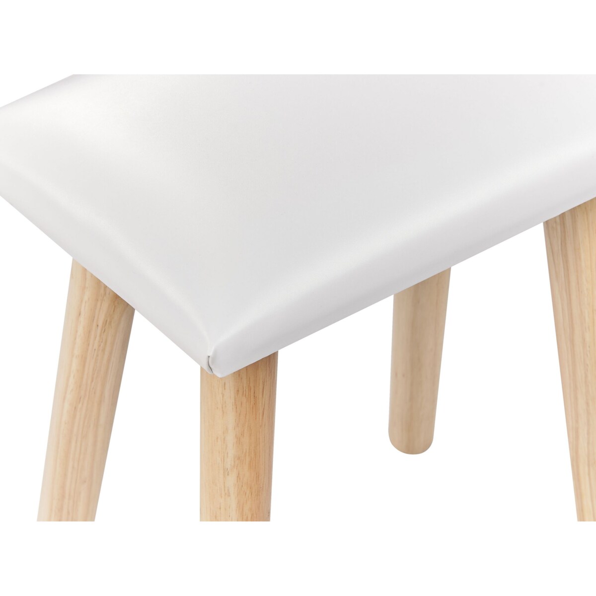 Toaletka 2 szuflady lustro LED ze stołkiem biało-szara JOSSELIN