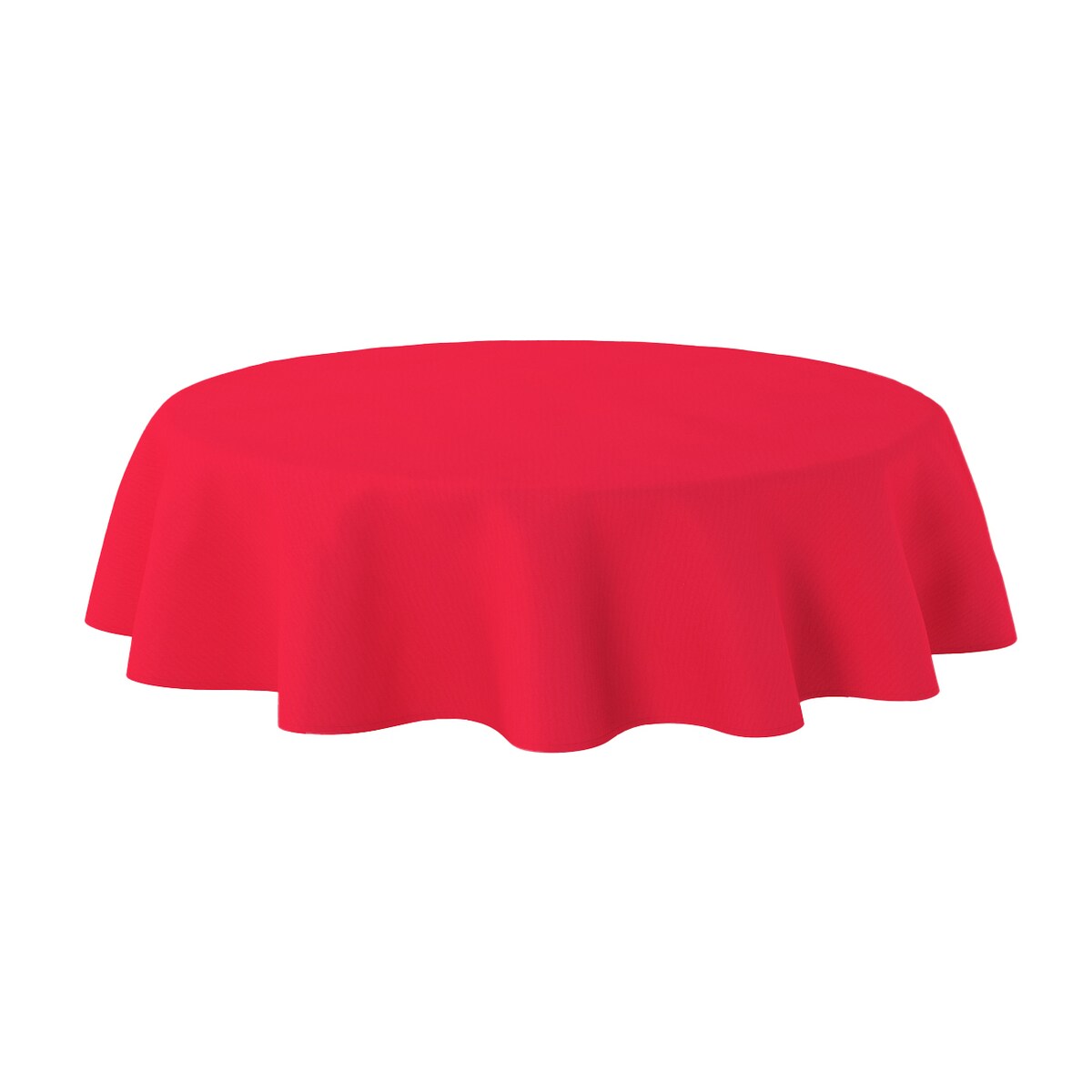 Obrus okrągły 130 x 130 cm czerwony