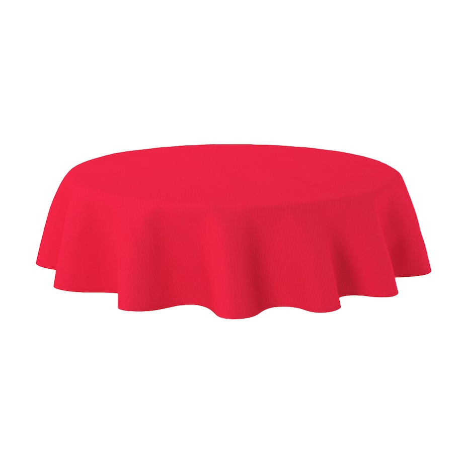 Obrus okrągły 130 x 130 cm czerwony