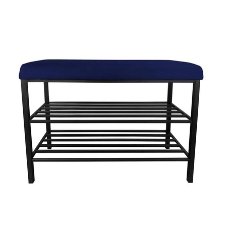 Stojak na buty z siedziskiem GAJA MG16 czarny/granatowy