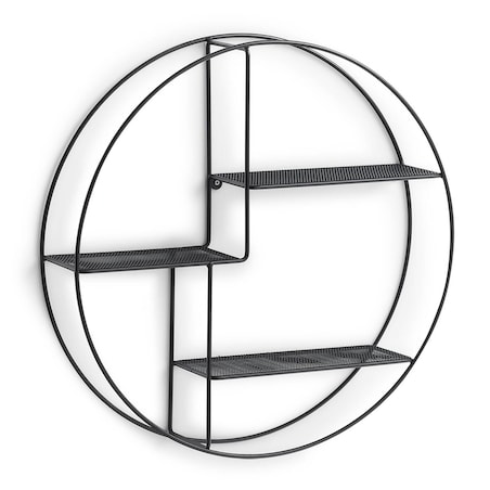 Okrągła półka ścienna z metalu, Ø 55 x 12 cm