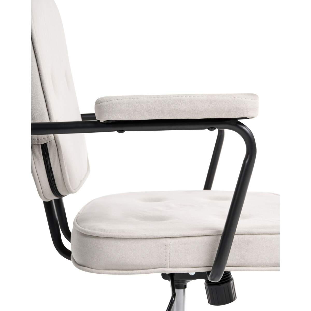 Krzesło obrotowe PAWNEE Welur Jasnobeżowy