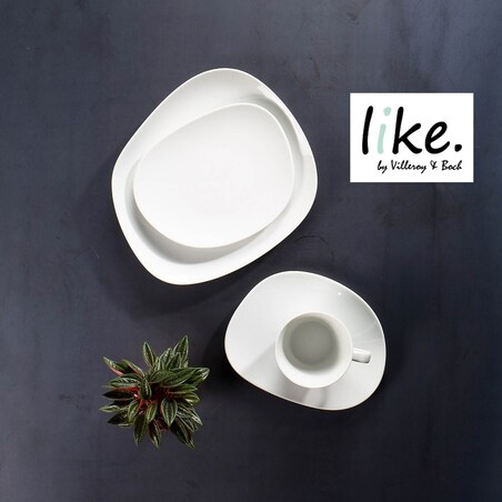 Zastawa stołowa biała Organic Like, 12 el, Villeroy & Boch