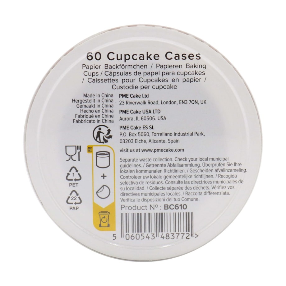 PME Papilotki do pieczenia babeczek (60 sztuk) brązowy