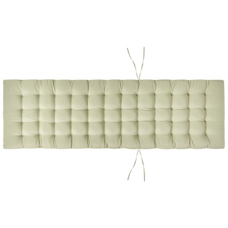 Leżak ogrodowy z poduszką CESANA PREMIUM Drewno akacjowe Jasnozielony