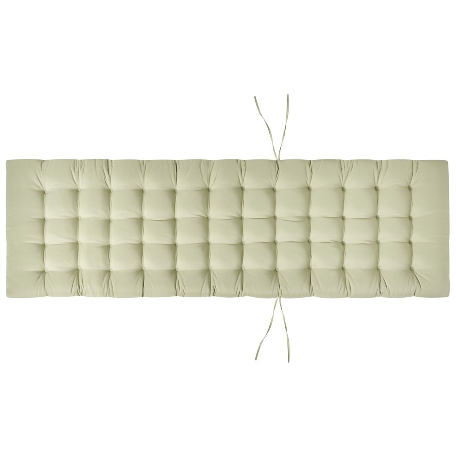 Leżak ogrodowy z poduszką CESANA PREMIUM Drewno akacjowe Jasnozielony