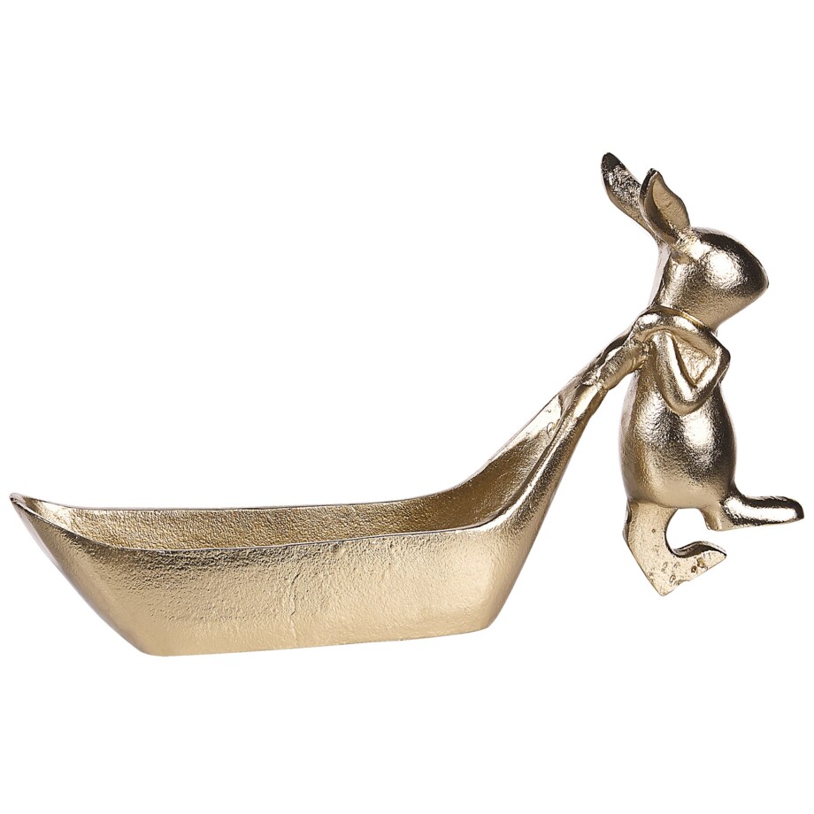 Patera dekoracyjna królik złota PROGO