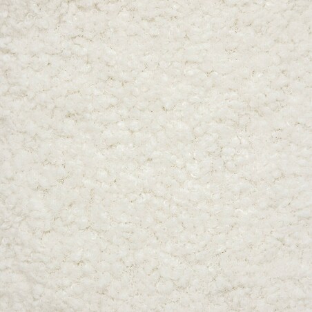 Pufa baranek z sosnowymi nogami BOUCL, 41 x 35 x 41,5 cm