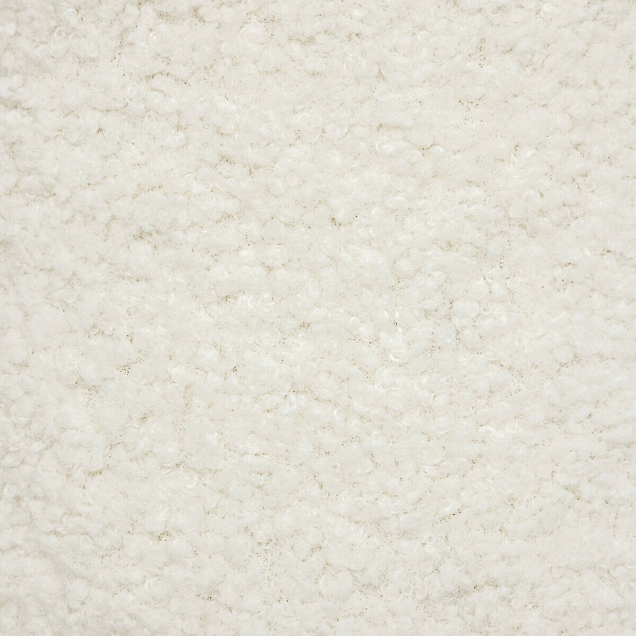 Pufa baranek z sosnowymi nogami BOUCL, 41 x 35 x 41,5 cm