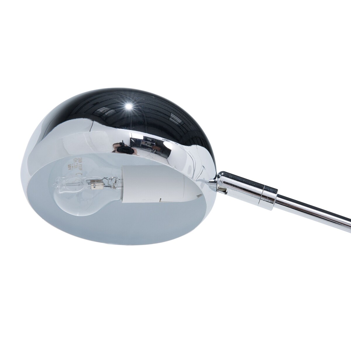 Lampa podłogowa regulowana metalowa srebrna FLINDERS