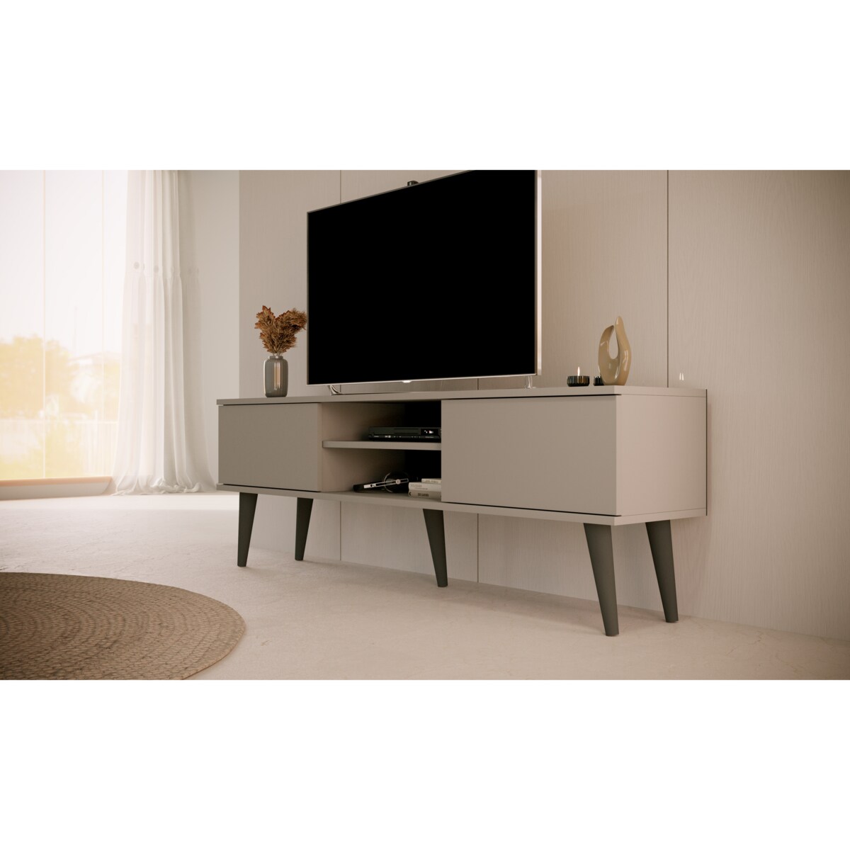 Szafka RTV Toronto 160 szara chinchilla