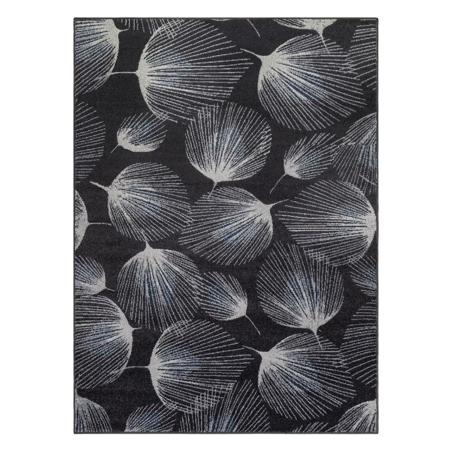 Dywan HEOS 78545 antracyt / niebieski PIÓRA 190x270 cm