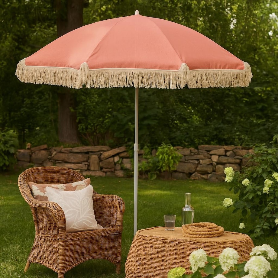 Parasol ogrodowy różowy 176xØ155 cm OMBRELLO