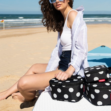Torba COOLERBAG S POCKET, dots white