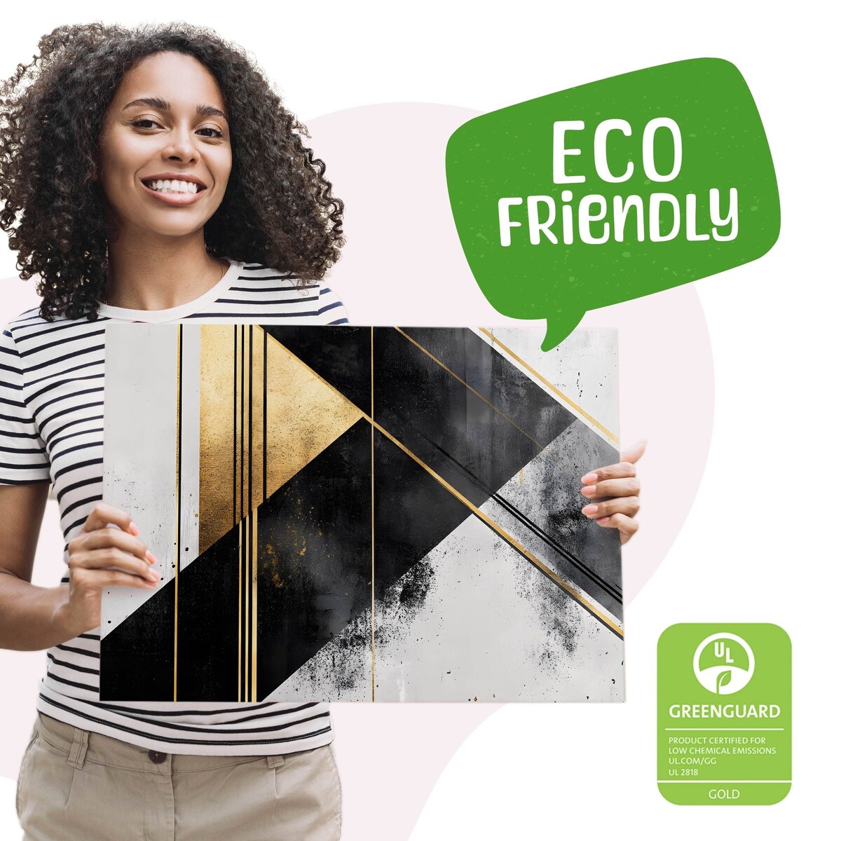 Obraz Na Płótnie Do Sypialni Abstrakcja Beton Wzór Geometryczny 70x50cm