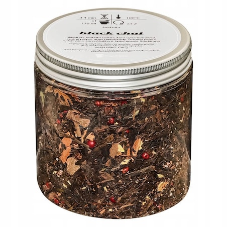 Herbata czarna sypana BLACK CHAI o przyjemnie ostrym smaku PREMIUM Cup&You - herbata liściasta sypana mieszanka napar susz - gotowa na prezent upominek