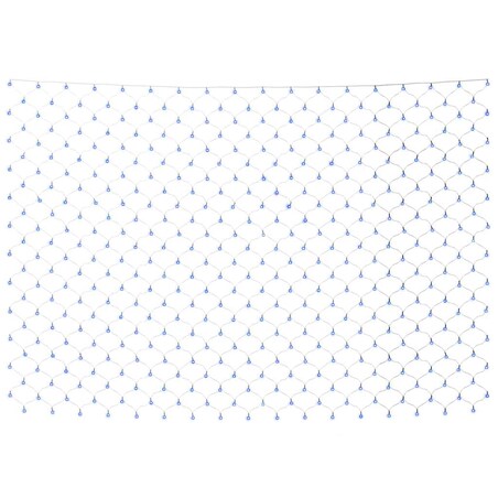 vidaXL Siatka lampek, niebieskie światło, 3x3 m, 306 LED