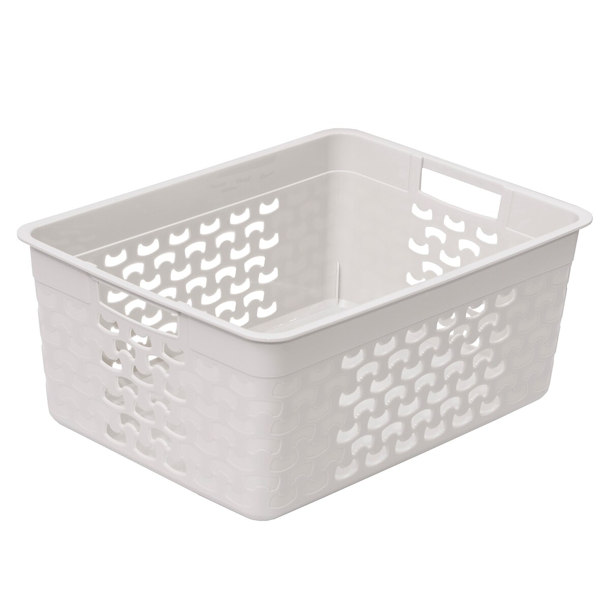 Koszyk Ażurowy Koszyczek Pudełko Organizer Biały