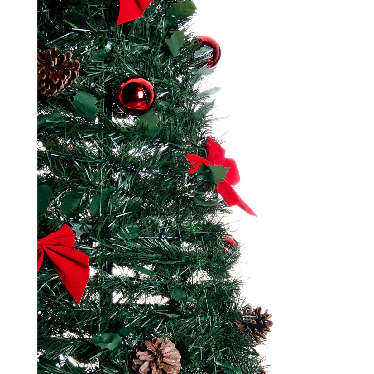 Sztuczna choinka świąteczna Składane LED PINEORA 185 cm Zielony