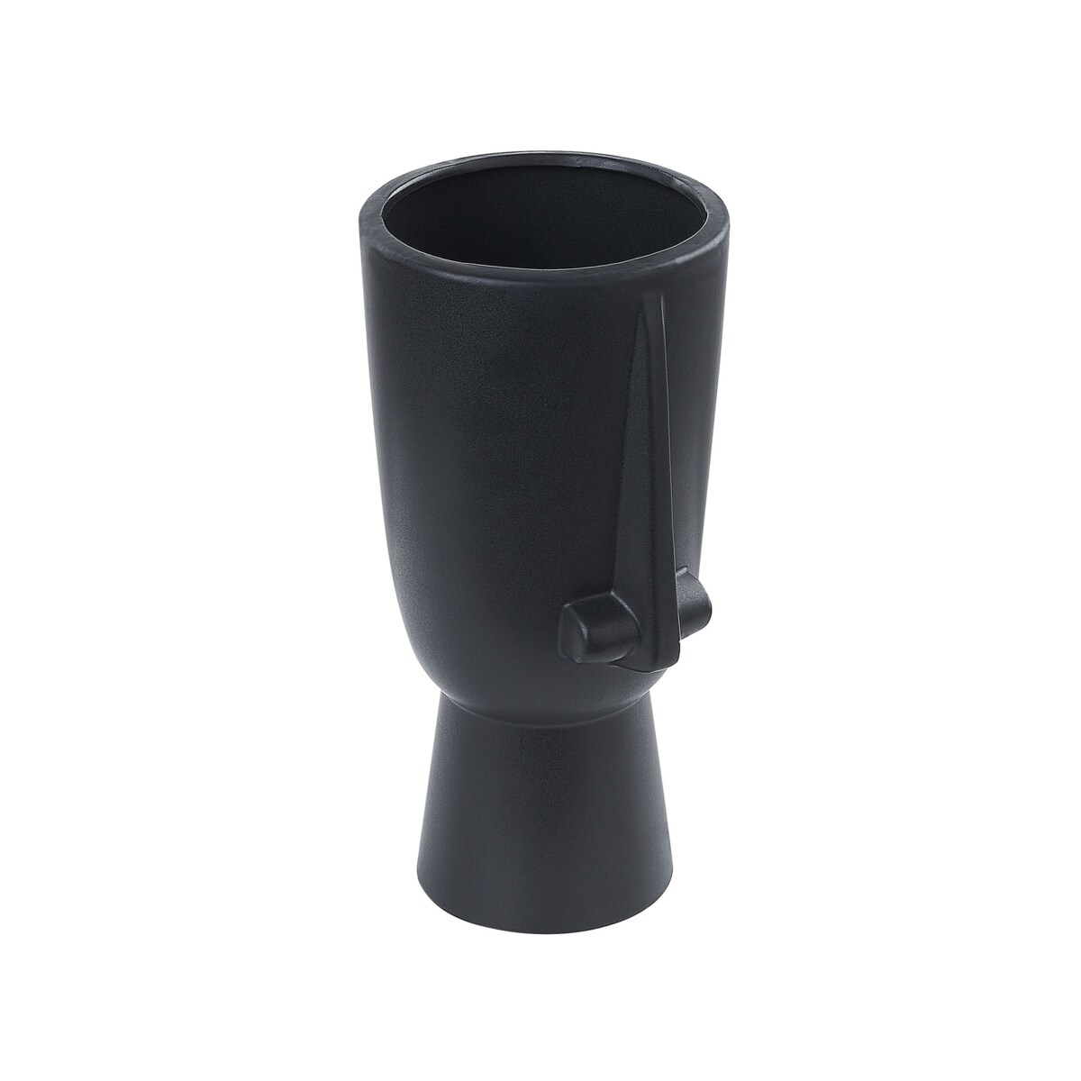 Wazon na kwiaty ceramiczny Czarny ARTEMIS