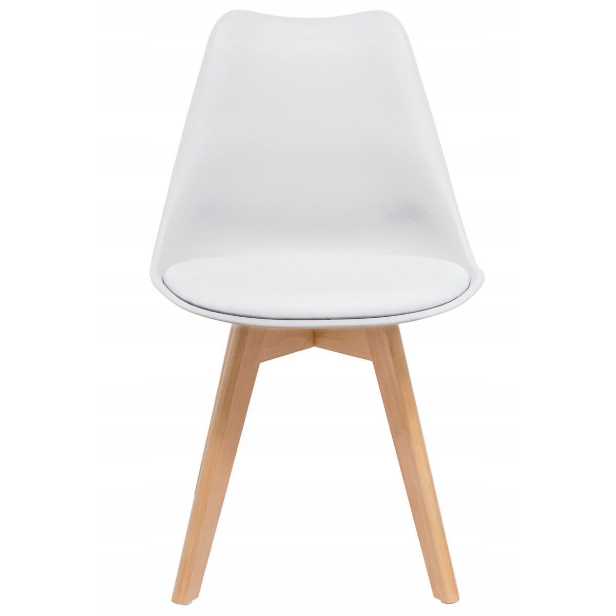 Krzesło plastikowe z poduszką OSLO białe