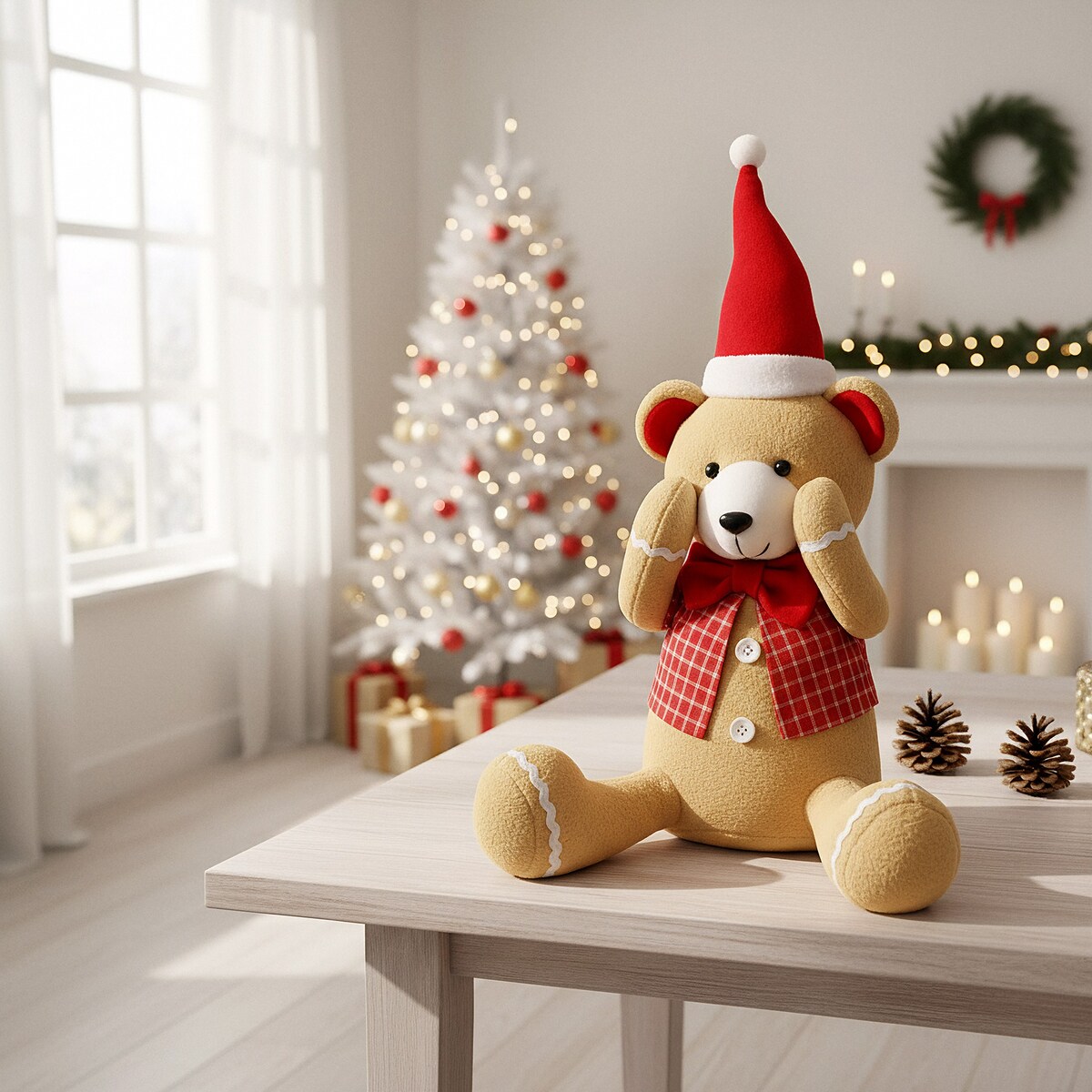 Skrzat świąteczny Miś ozdoba na święta