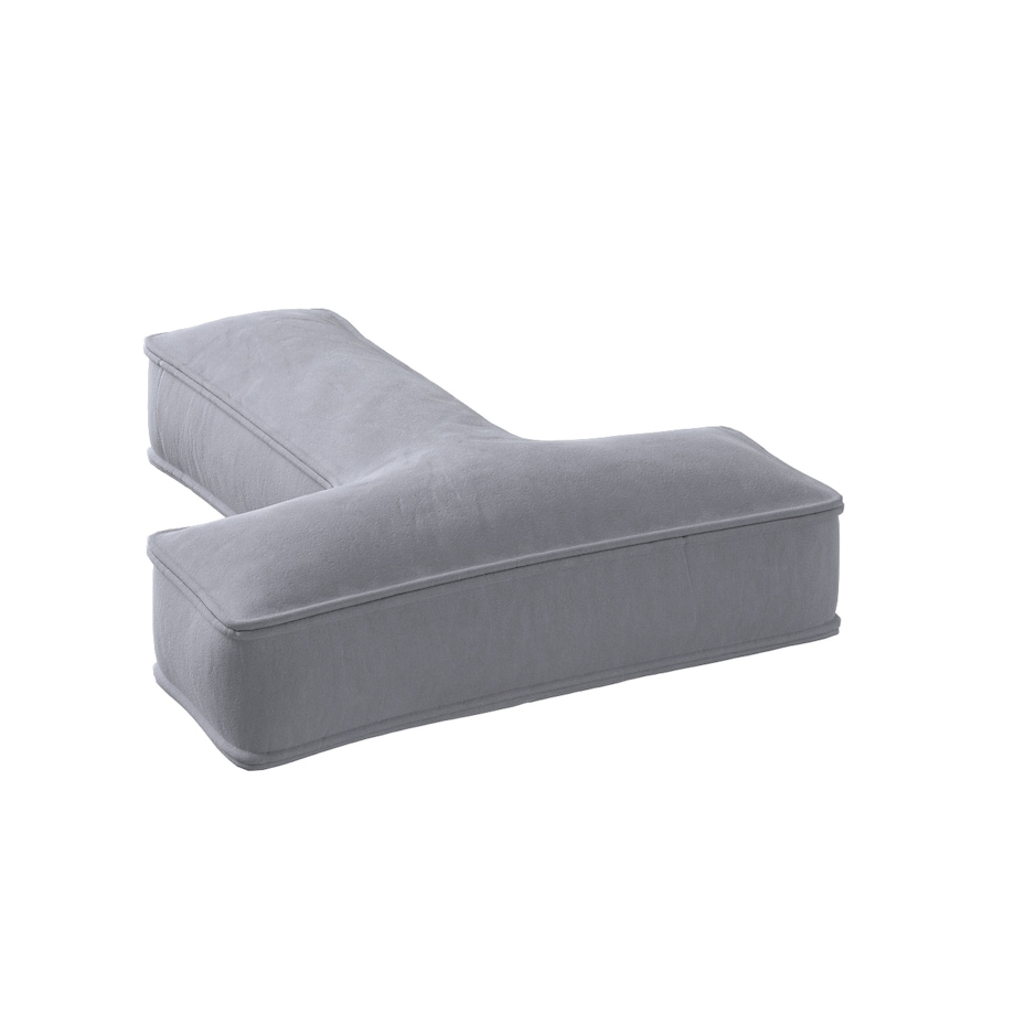 Poduszka literka T, srebrzysty szary, 35x40cm, Posh Velvet