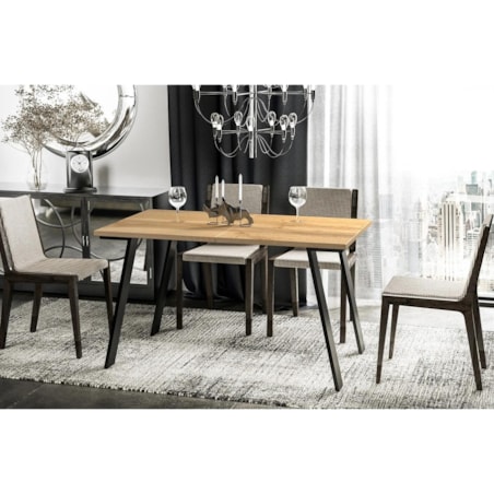 Stół rozkładany LIWIA 130(210)x80 dąb wotan