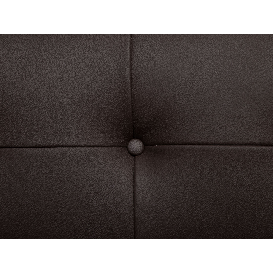 Sofa 3-osobowa skórzana brązowa BYSKE