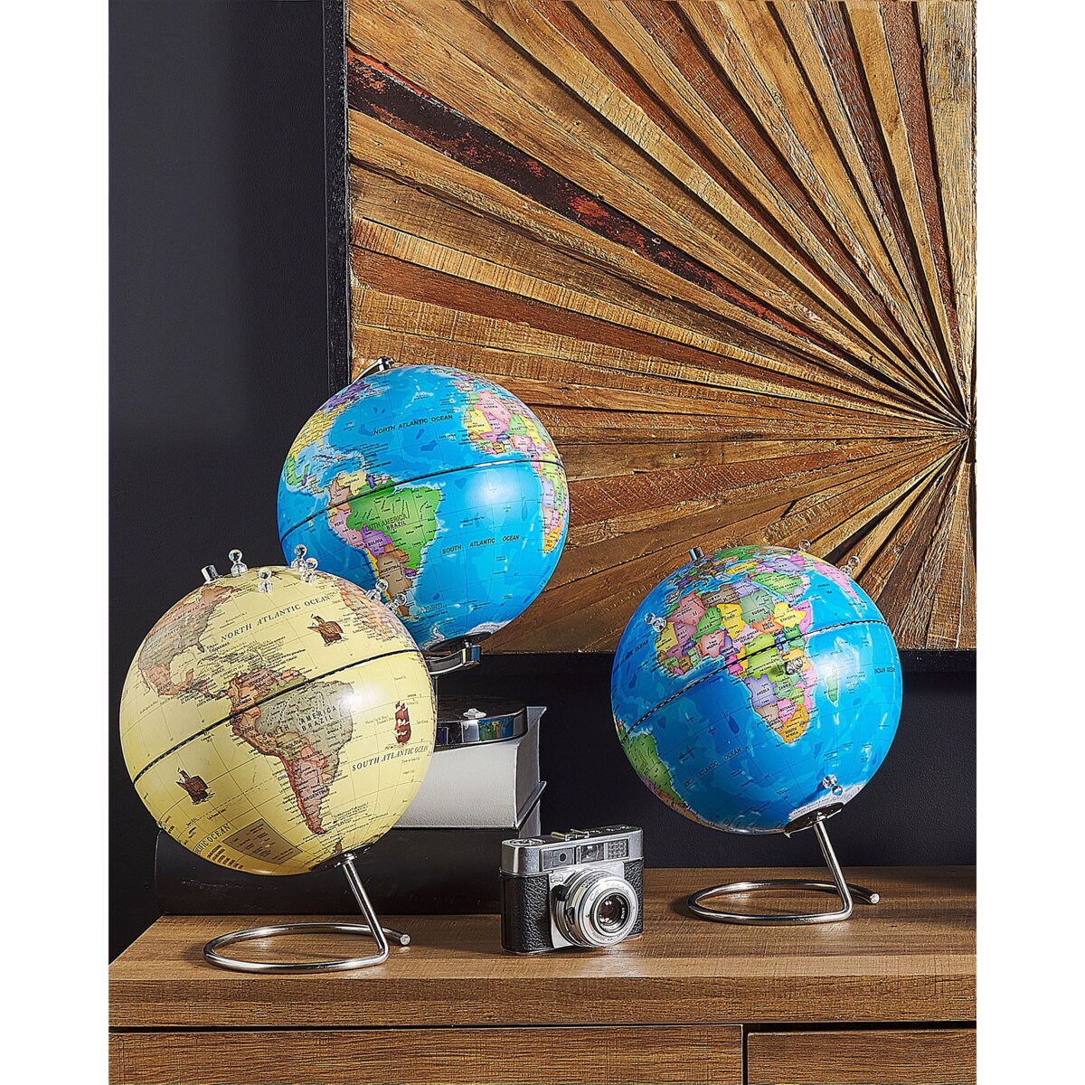 Globus z magnesami 29 cm żółty CARTIER