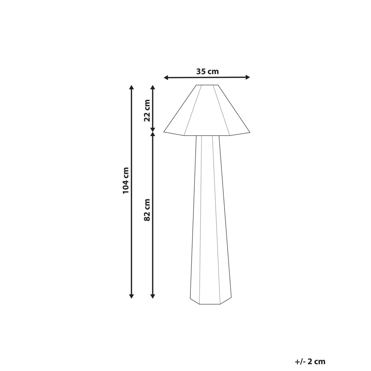 Lampa podłogowa DEMBI Jasnobeżowy