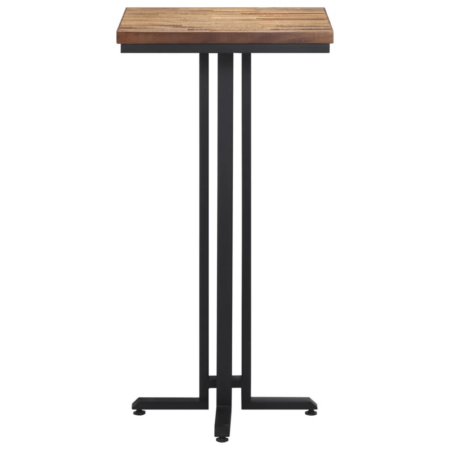 vidaXL Stolik barowy, 55x55x110 cm, drewno tekowe z odzysku