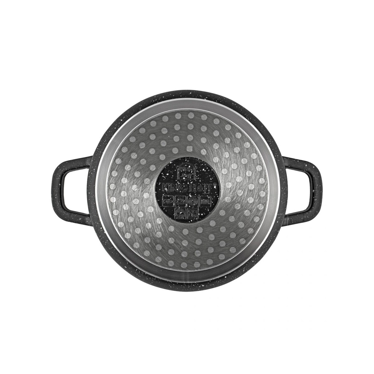 Garnek z powłoką marmurową 5.6L 26cm indukcja gaz KINGHOFF