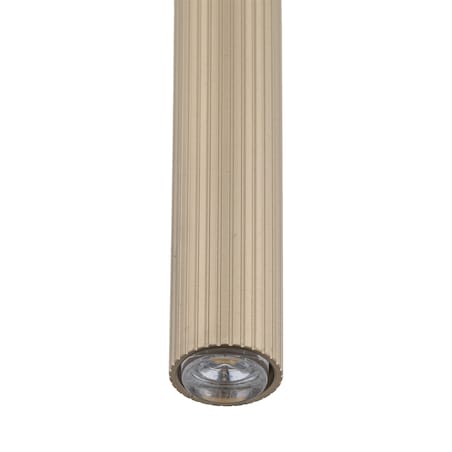 Lampa Wisząca Tk Lighting Ferro Sabia Beżowa Szampańśka Ryflowana Metalowa Tuba Sopel Rurka 75Cm 1Xg9