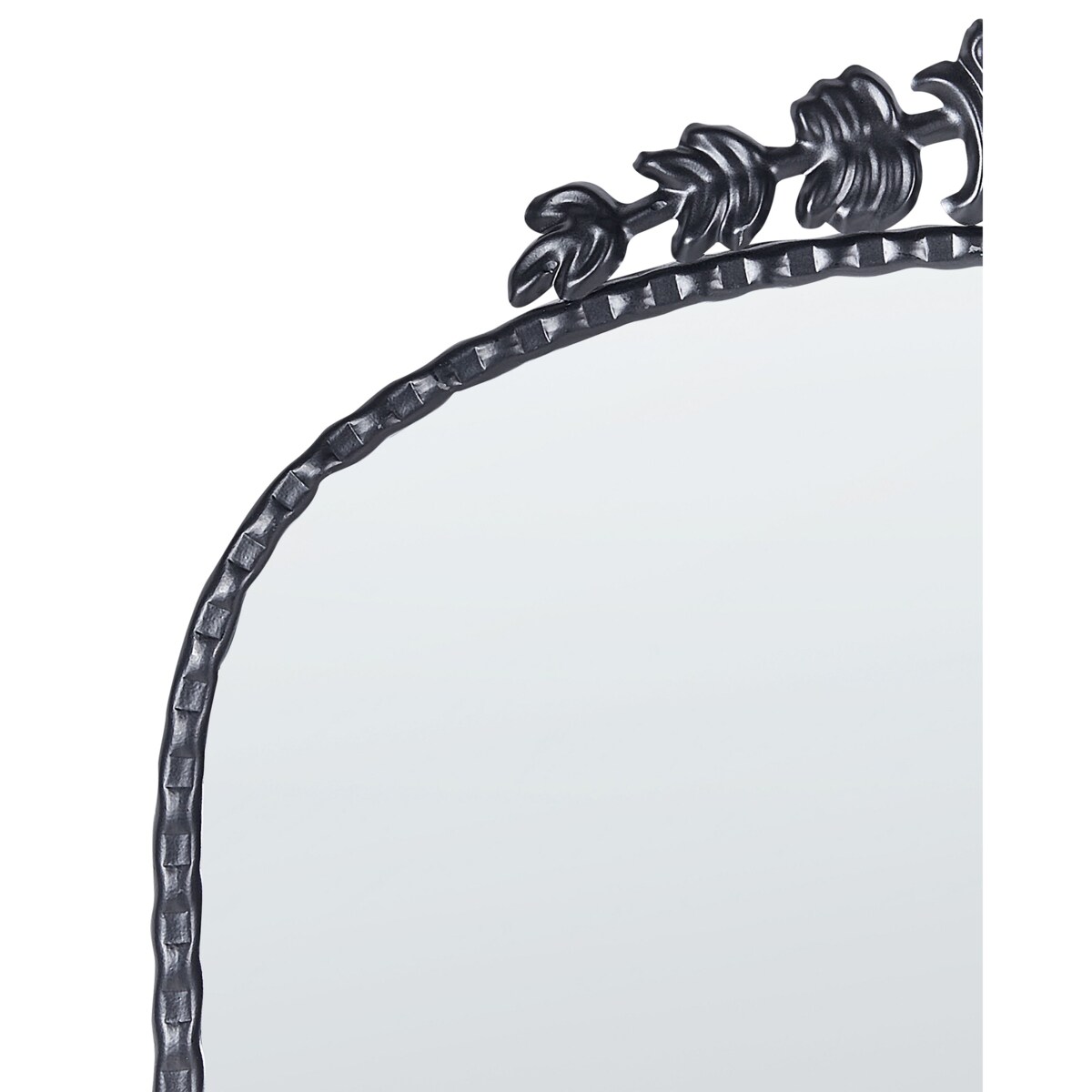 Lustro ścienne metalowe 51 x 114 cm czarne LIVRY