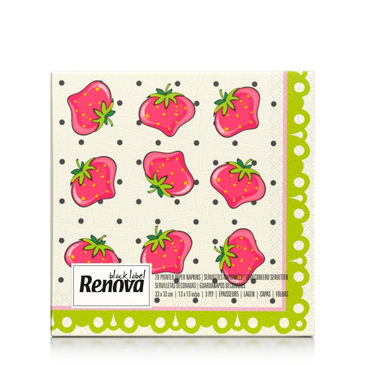Serwetki stołowe Renova Strawberry 20 szt