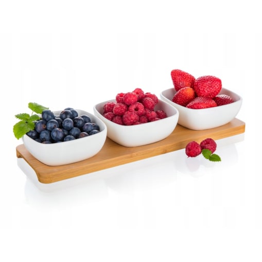 MISECZKI DO DIPÓW sosów przekąsek 3szt +1 bambus NA PREZENT KOBIET MAMY