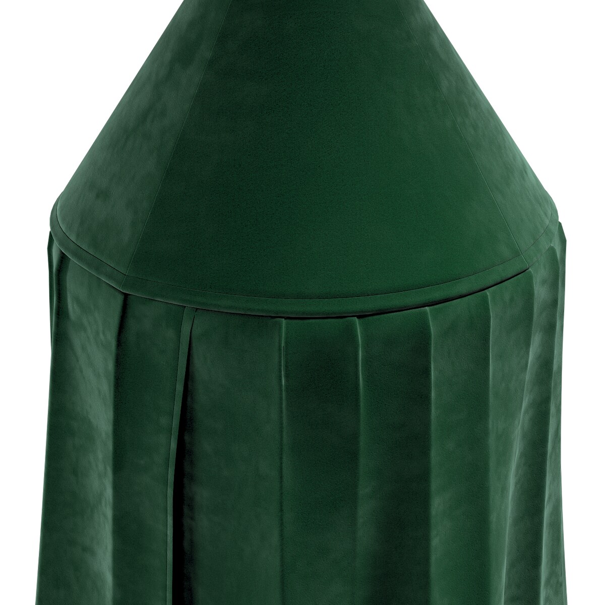 Baldachim do łóżeczka, butelkowa zieleń, fi 50cmx230cm, Posh Velvet