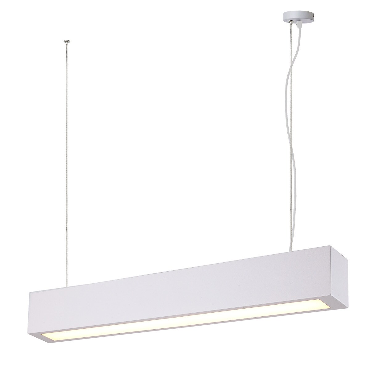 Lampa sufitowa wisząca Light Prestige Ibros biały LED CCT 3000K/4000K/6000K (regulowana) 1 szt.