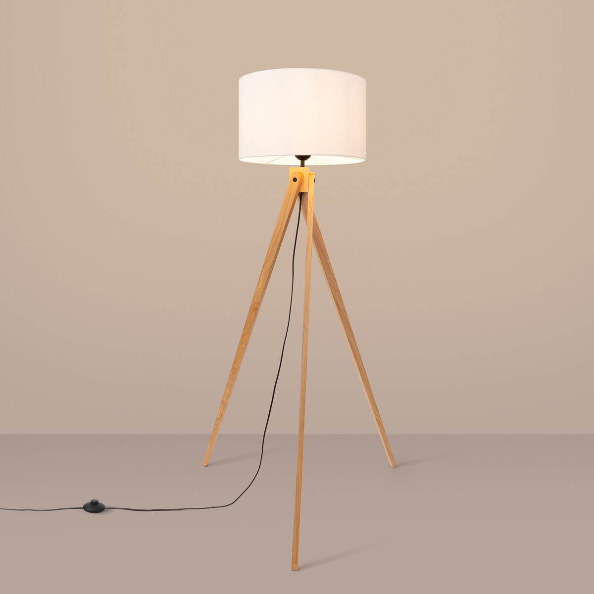 Lampa podłogowa NATT biała