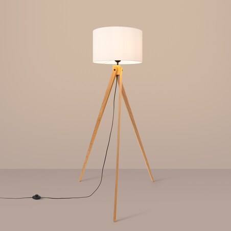 Lampa podłogowa NATT biała