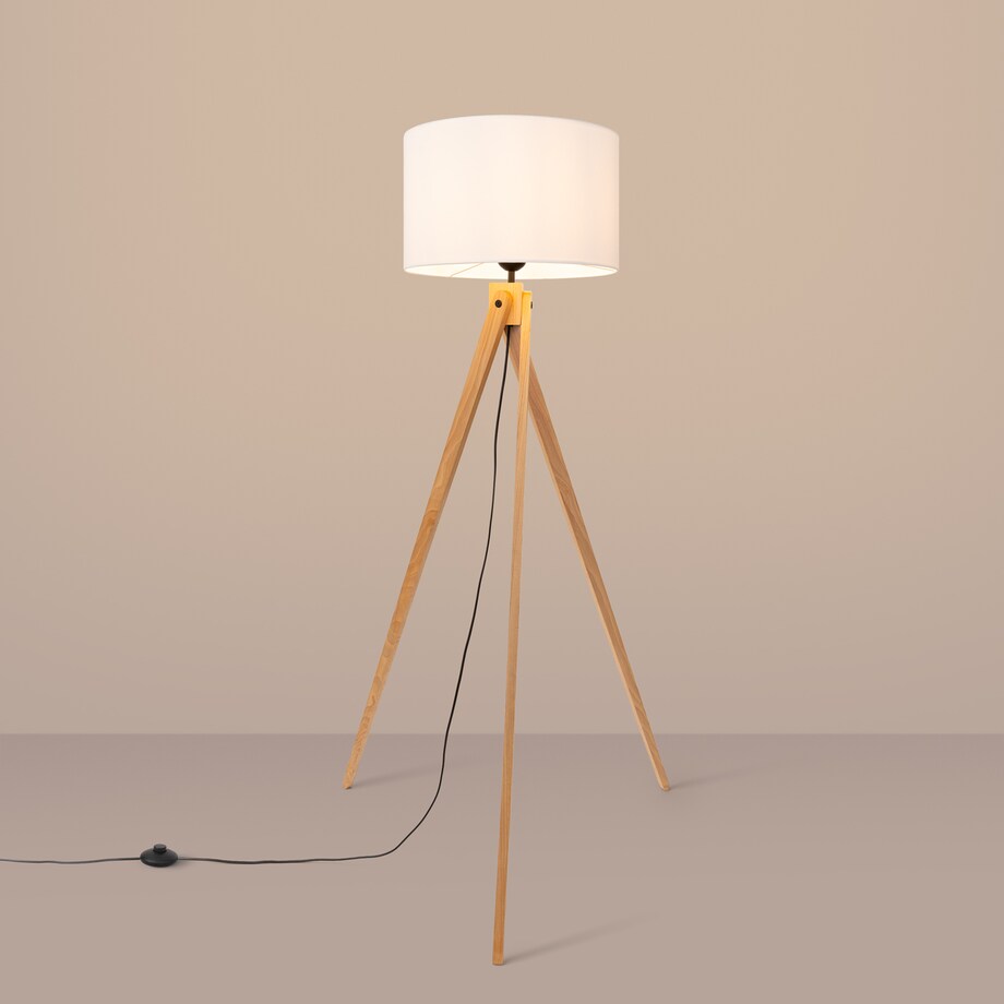 Lampa podłogowa NATT biała