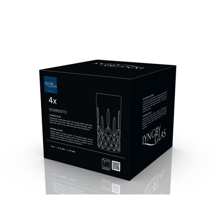 Wysokie szklanki Sorrento 380 ml zielone 4 sztuki 31481